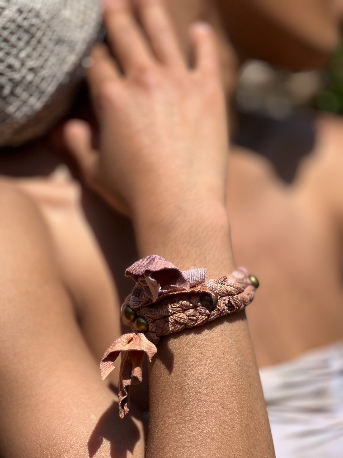 Mauve Braided Cuff
