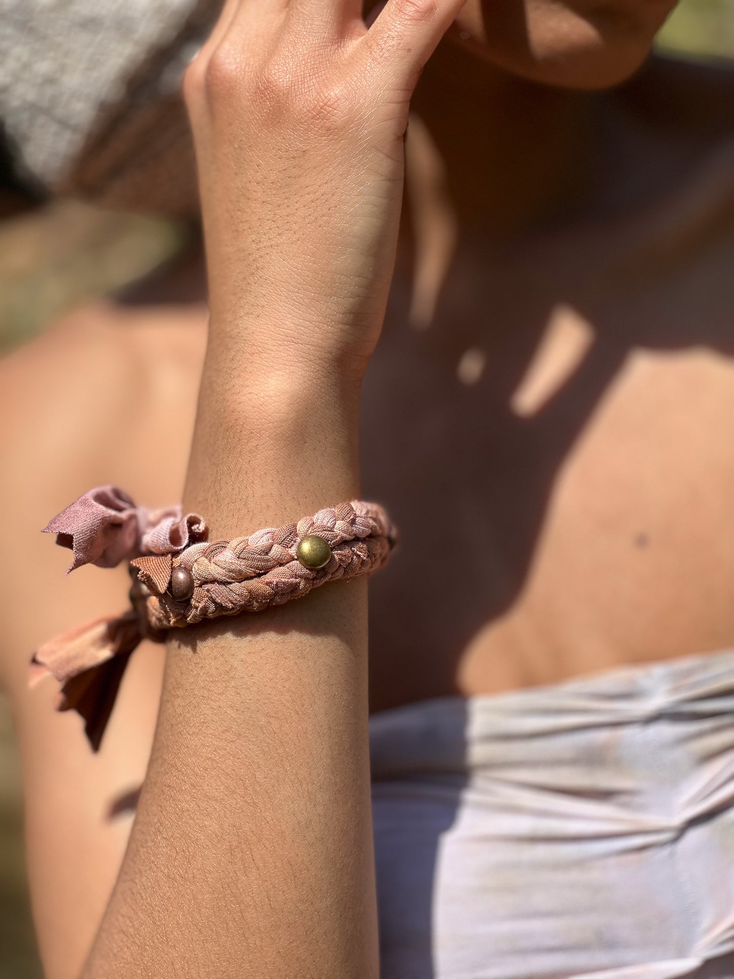 Mauve Braided Cuff