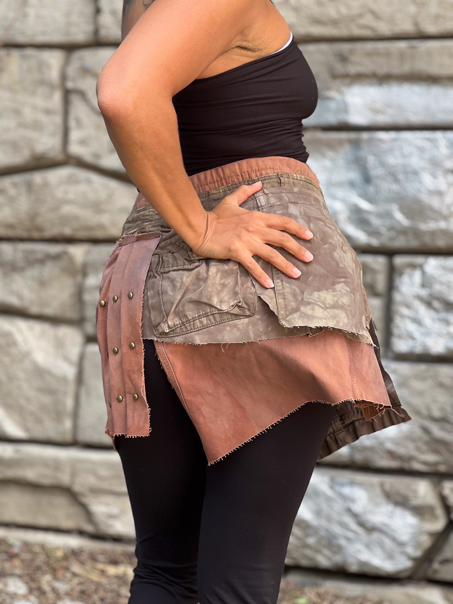Apocalyptic Cargo Mini Skirt