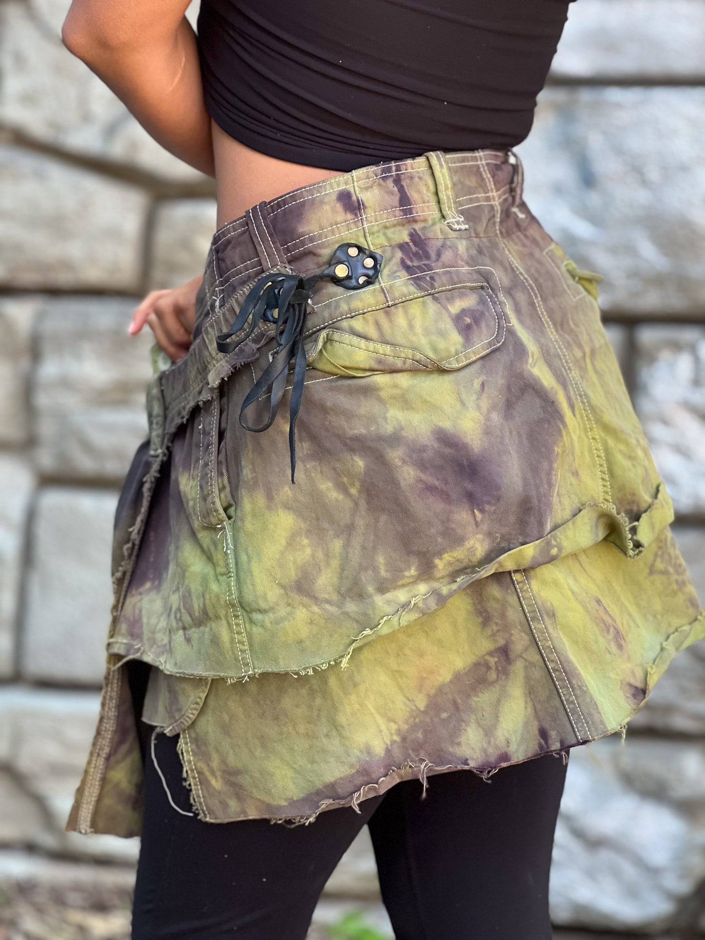 Wasteland Cargo Mini Skirt