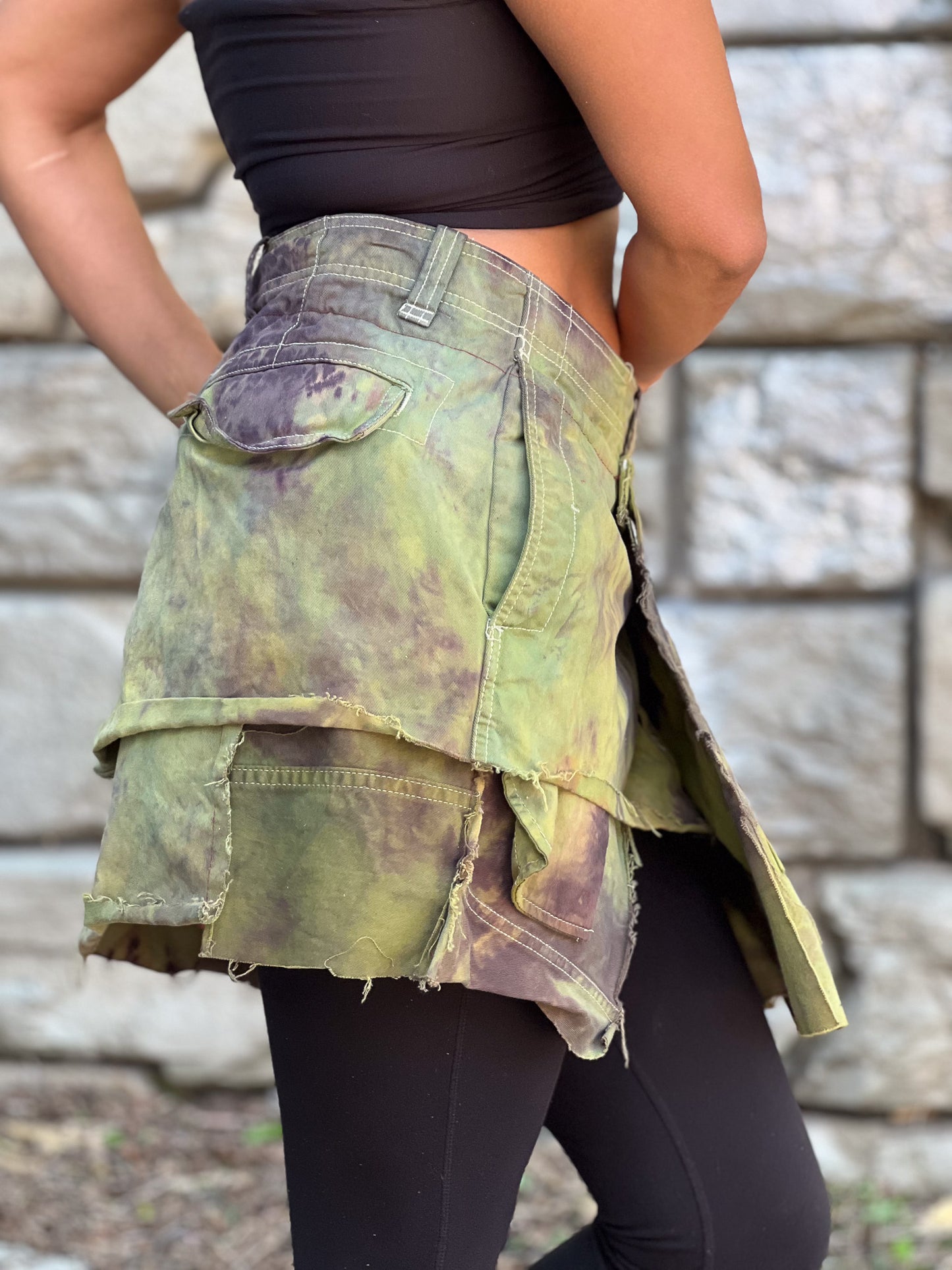 Wasteland Cargo Mini Skirt