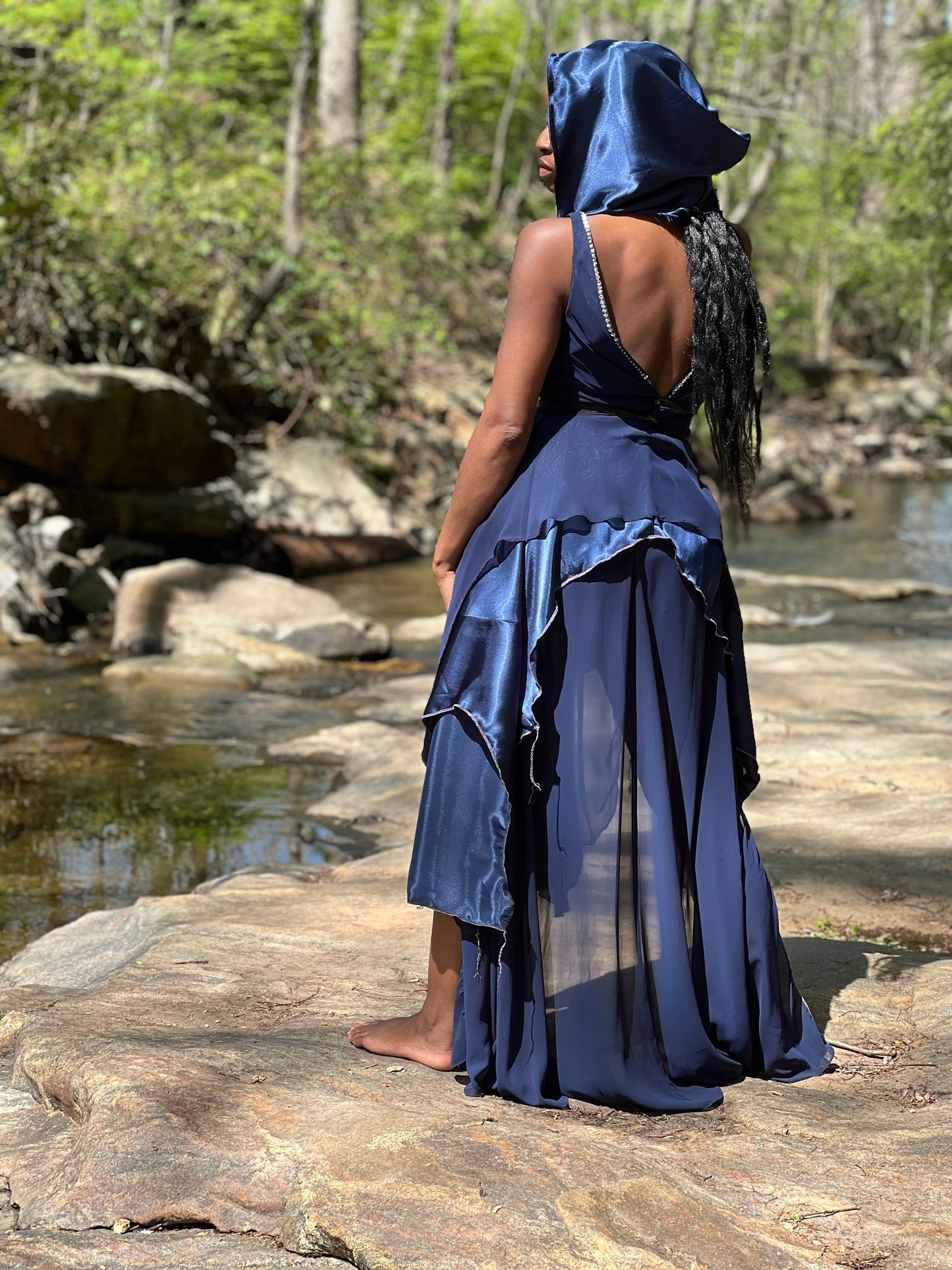Indigo Midnight Goddess Dress
