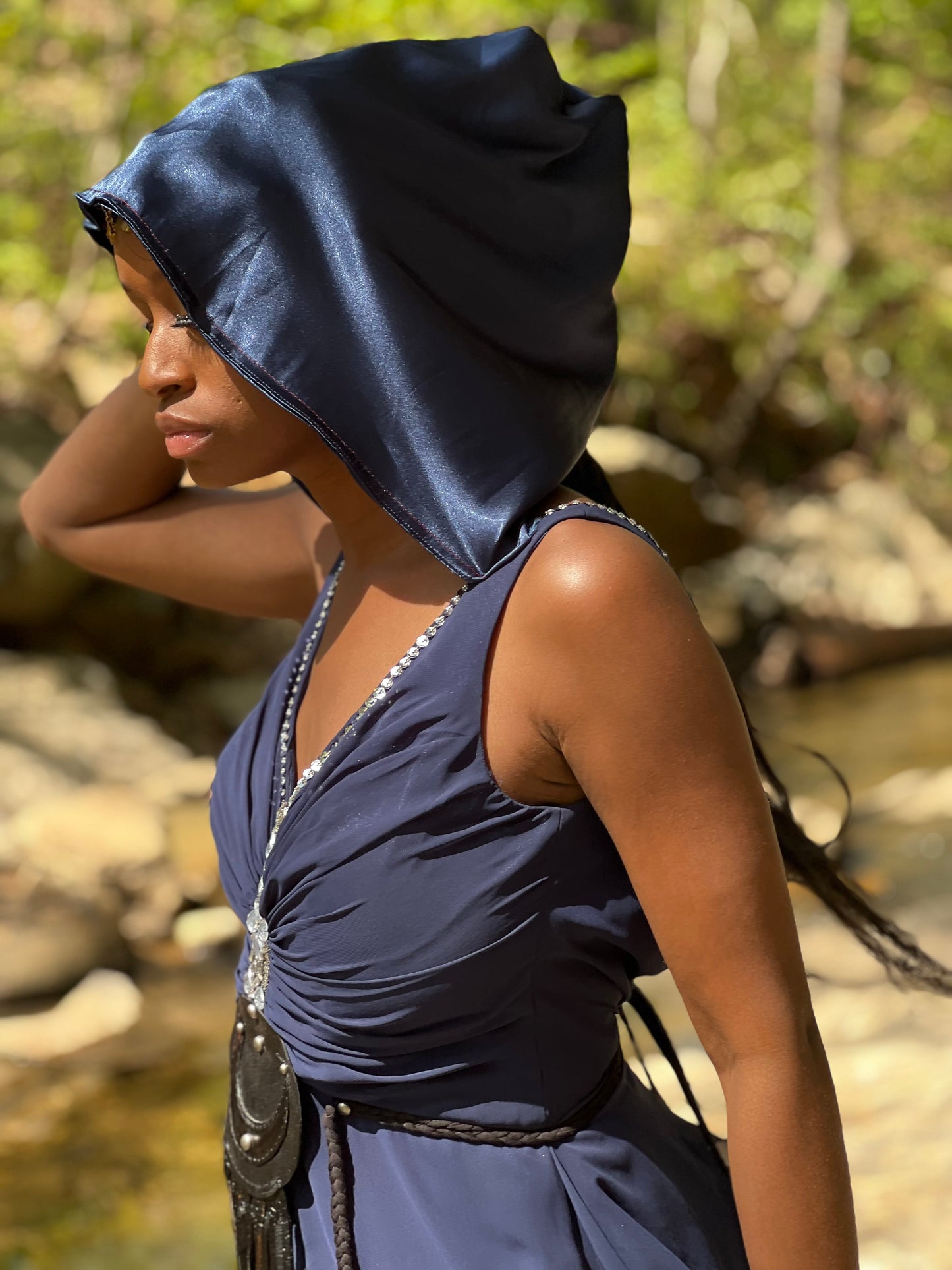 Indigo Midnight Goddess Dress