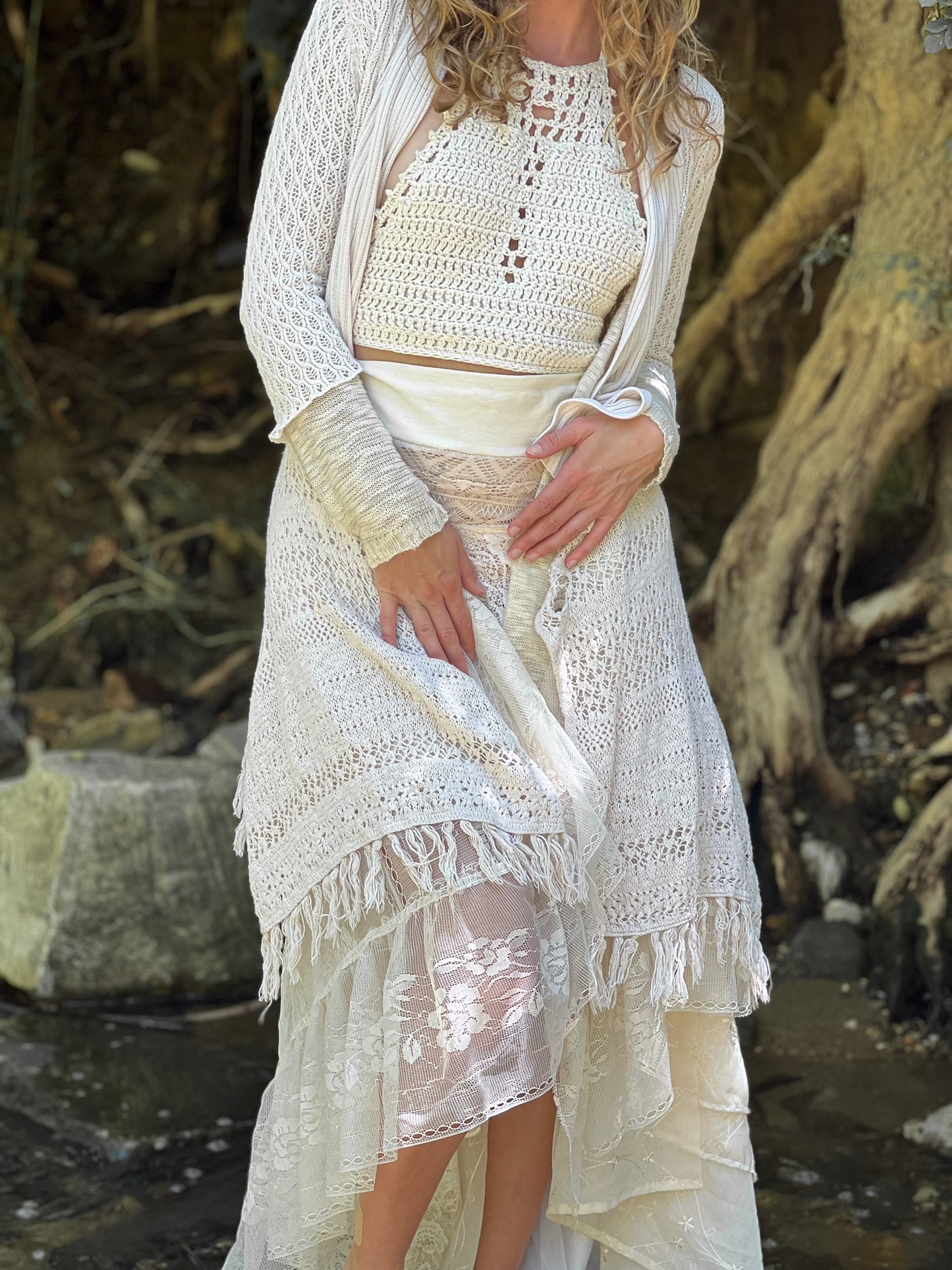 Layered Goddess Duster Fantasy Coat