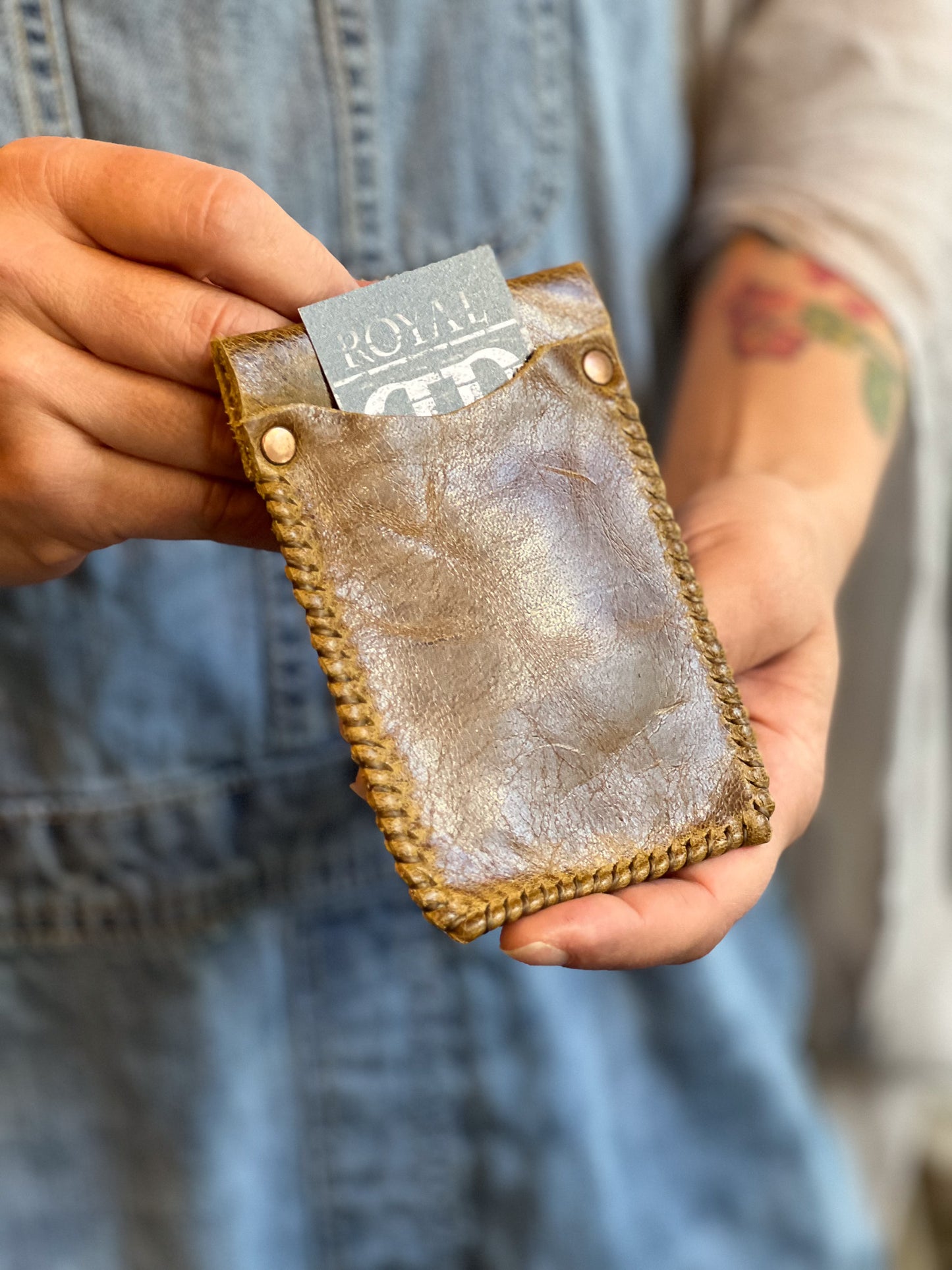 Hand Sewn Leather Card Holder