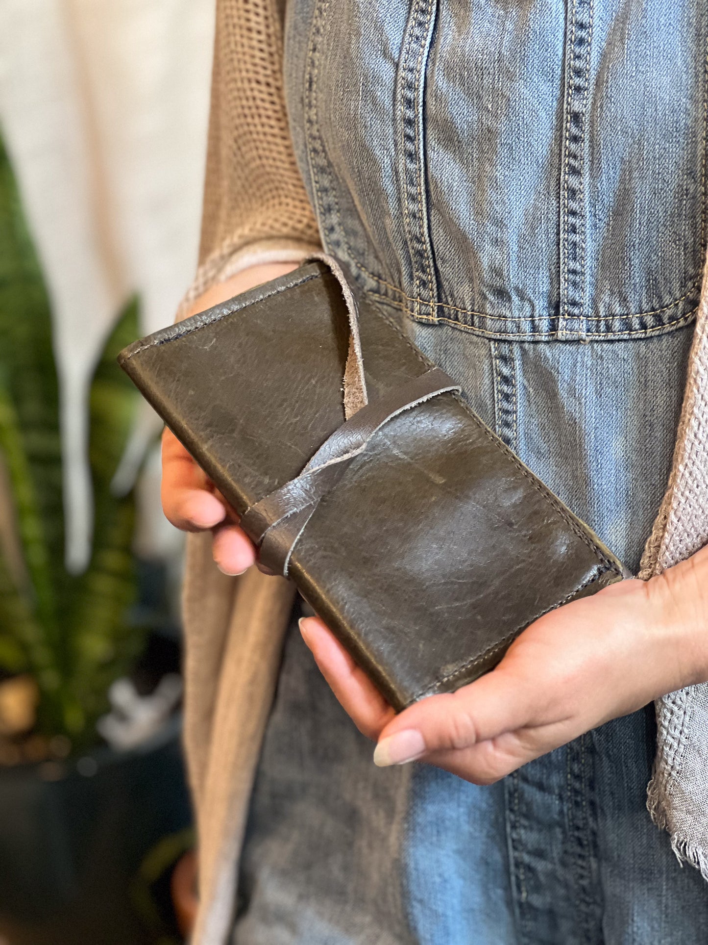 Slate Leather Billfold