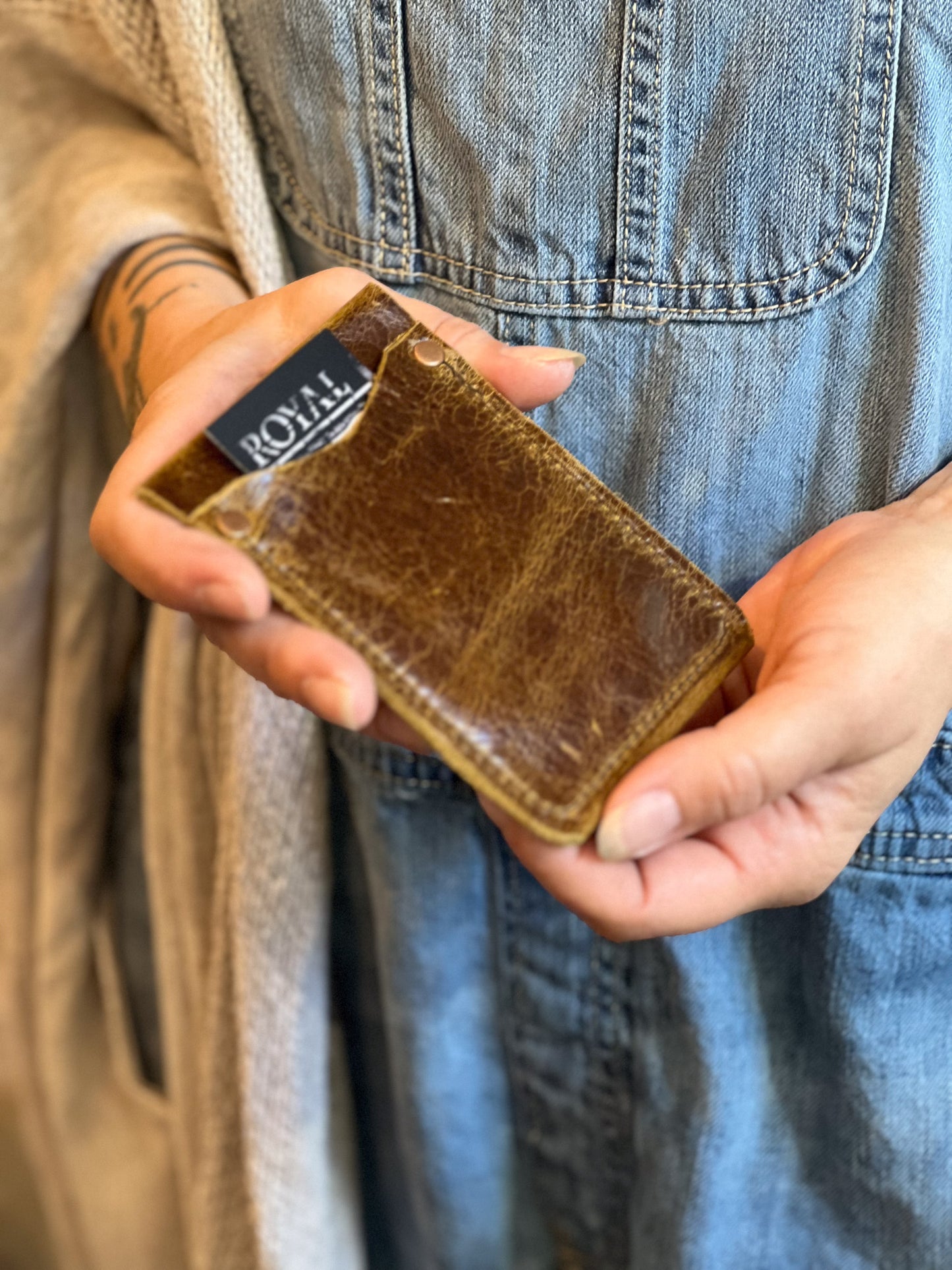 Brown Leather Card Holder