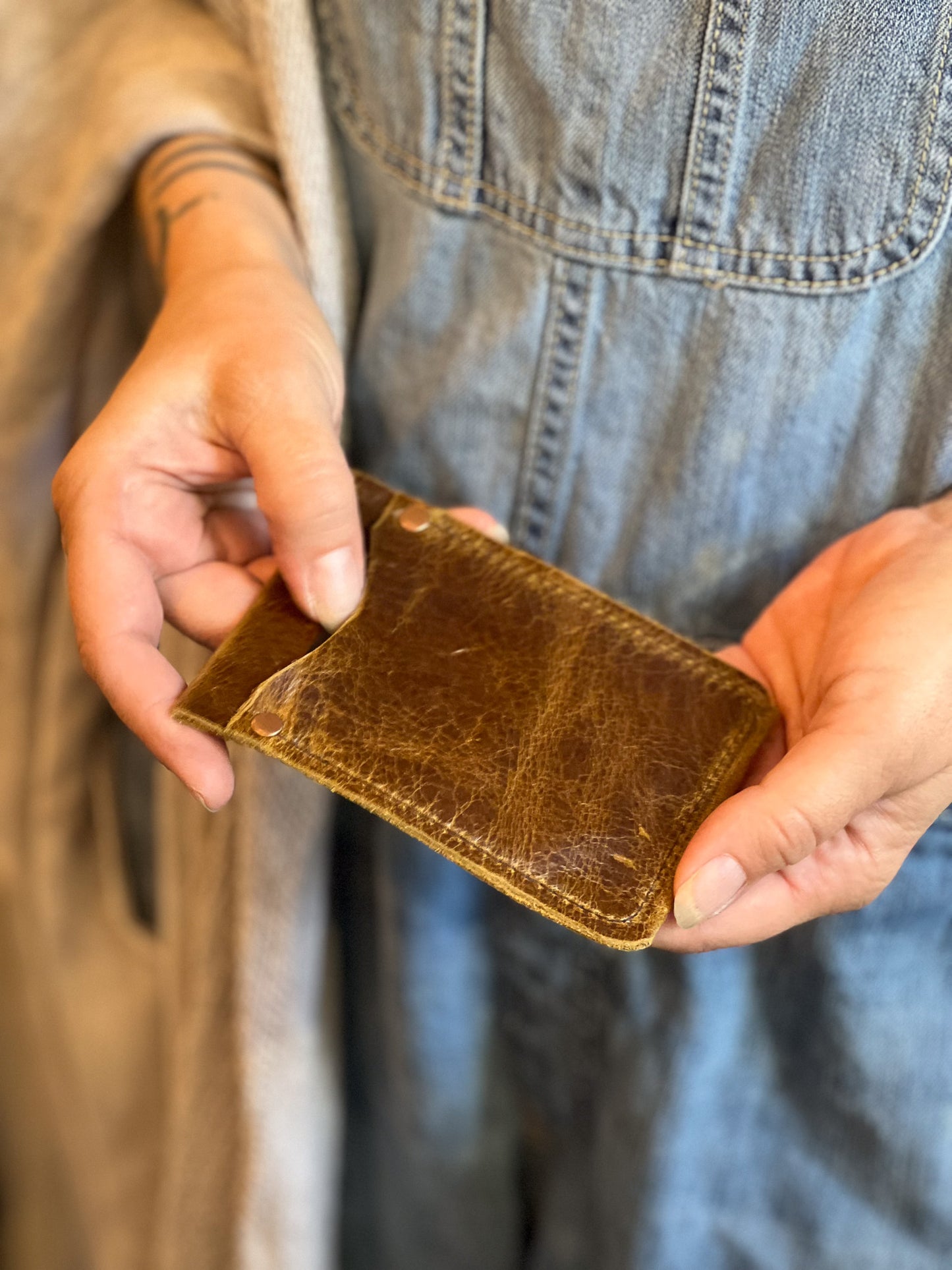 Brown Leather Card Holder