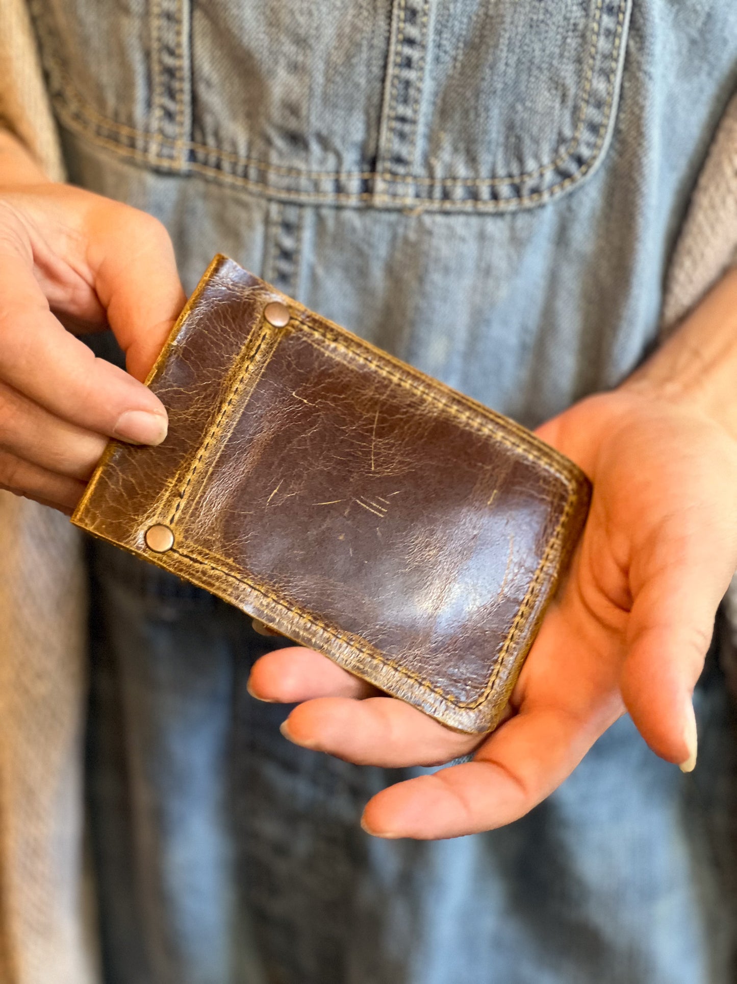 Brown Leather Card Holder