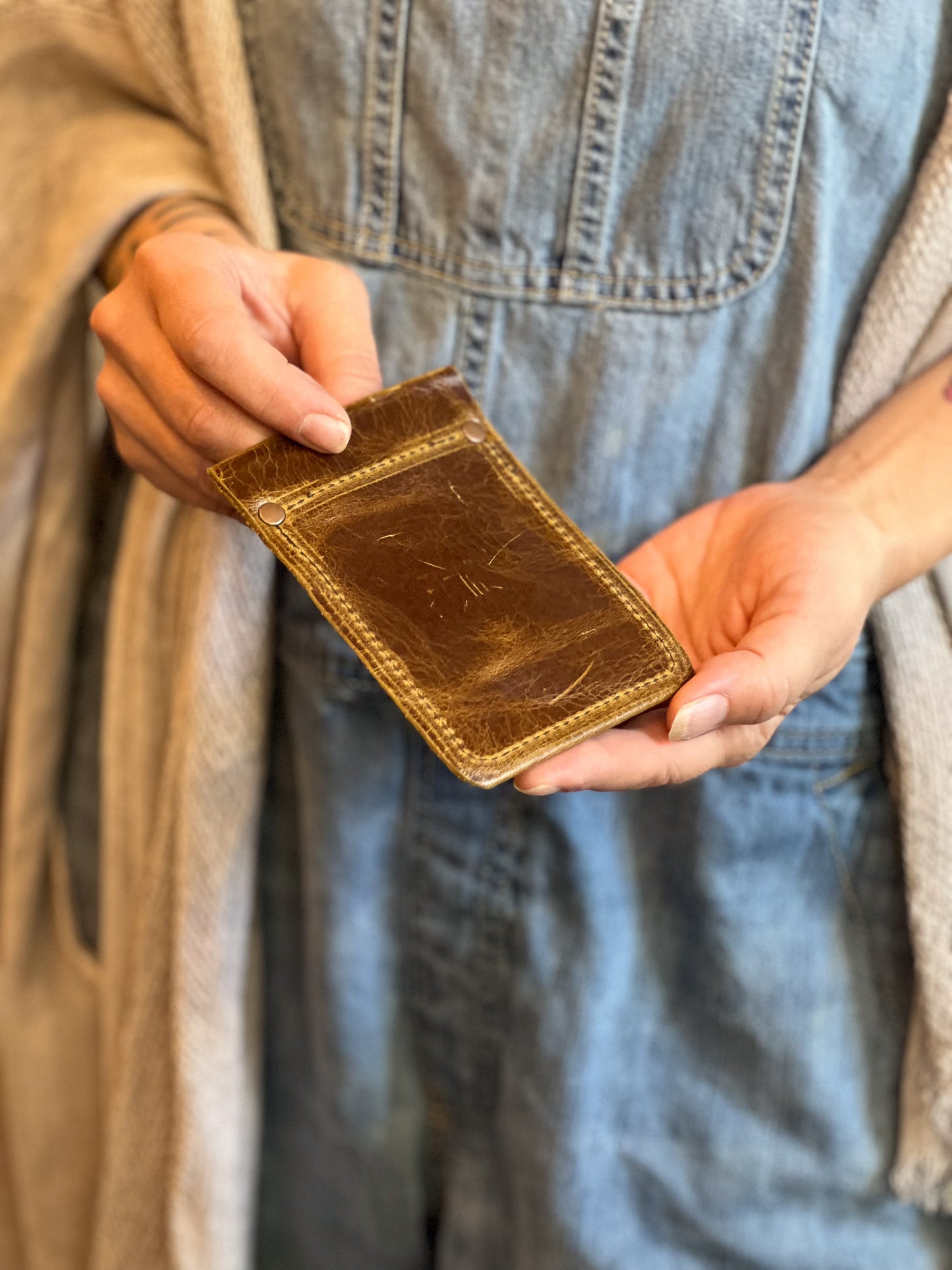 Brown Leather Card Holder