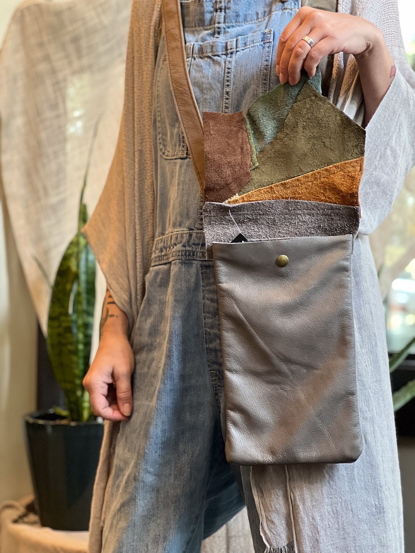 Patchwork Crossbody Messenger Bag
