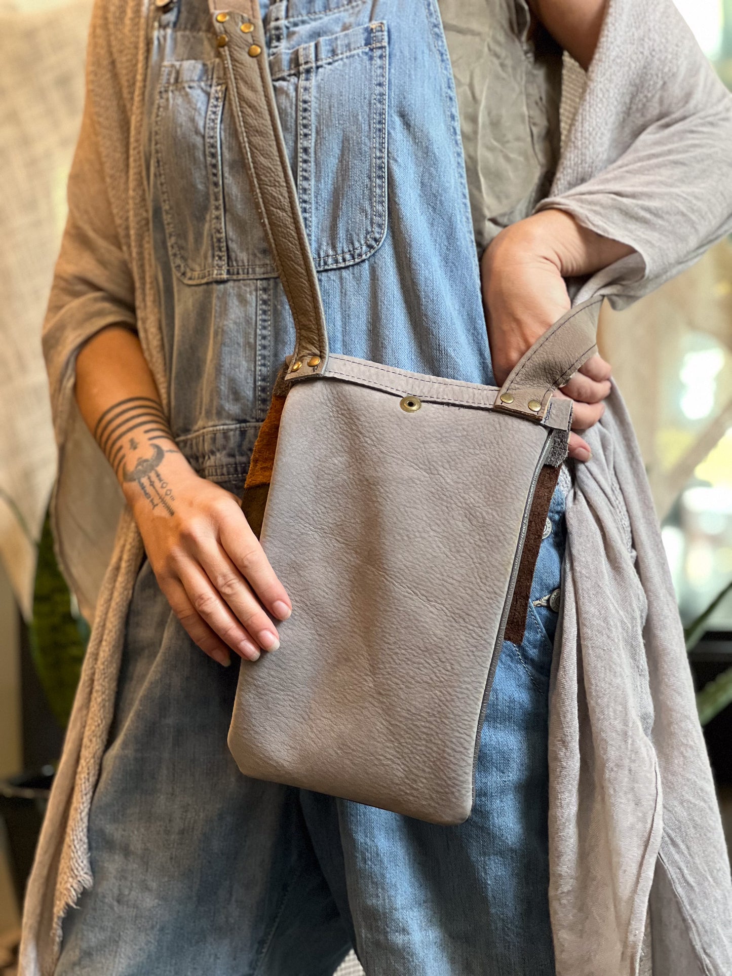 Patchwork Crossbody Messenger Bag