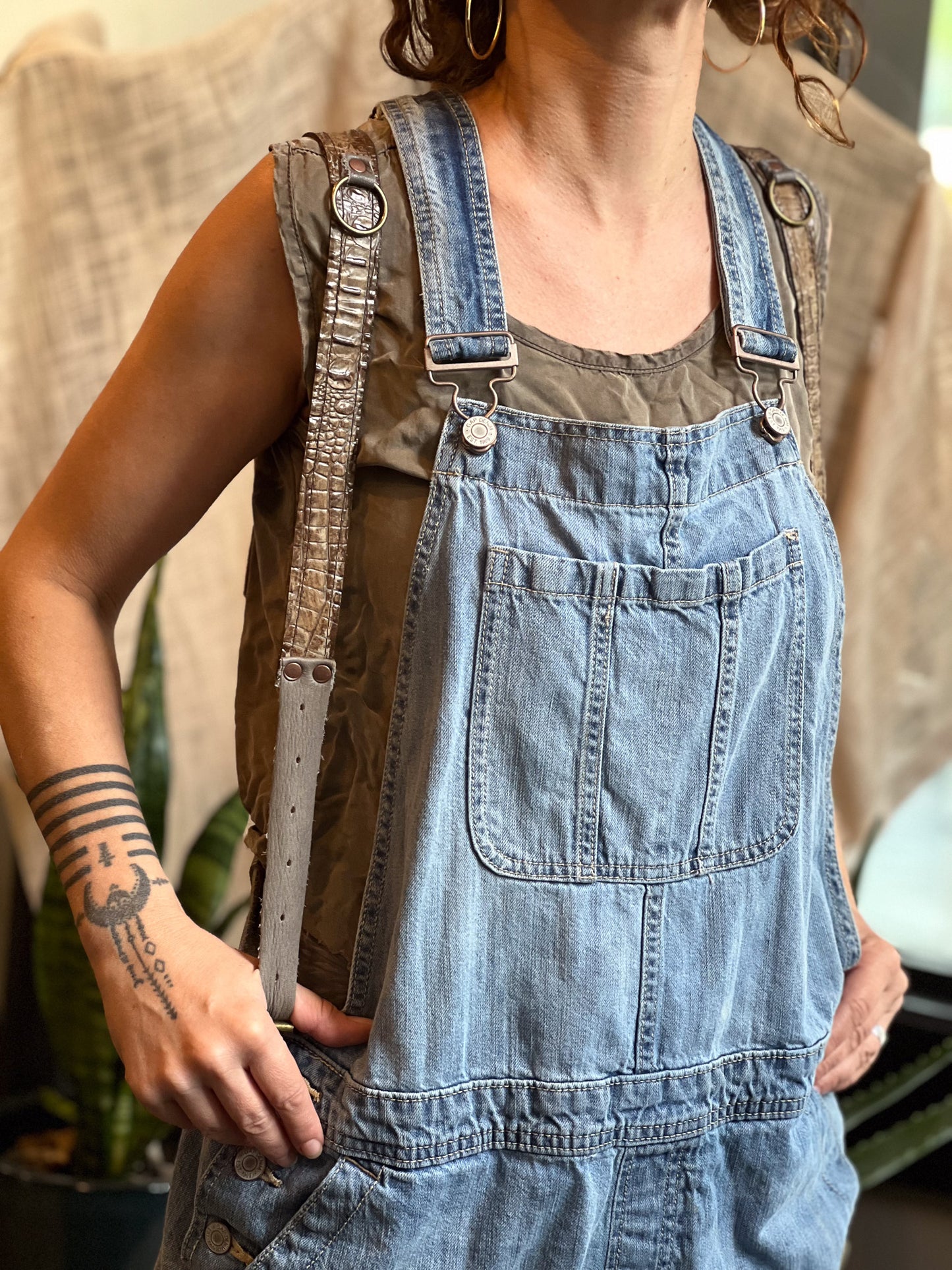 Rustic Moon Leather Mini Backpack