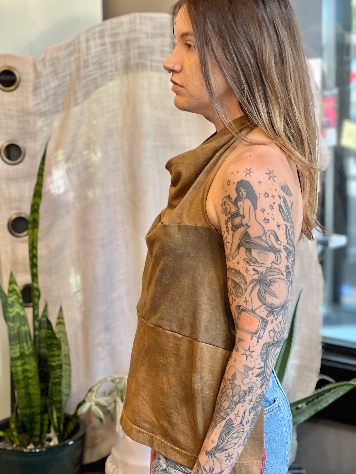 Saturn Halter Top 100% Cotton