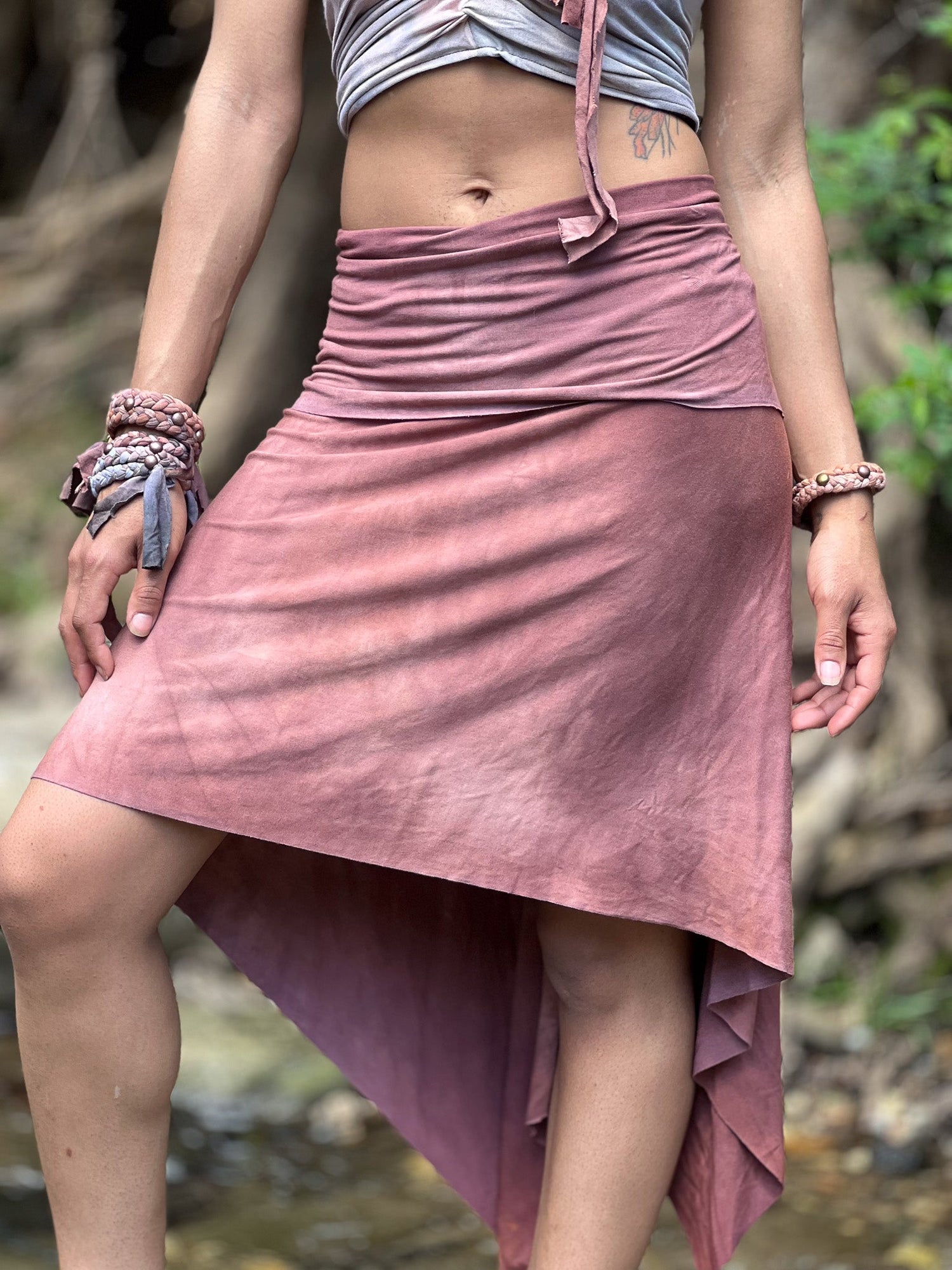 Hand-Dyed Bamboo Drapery
