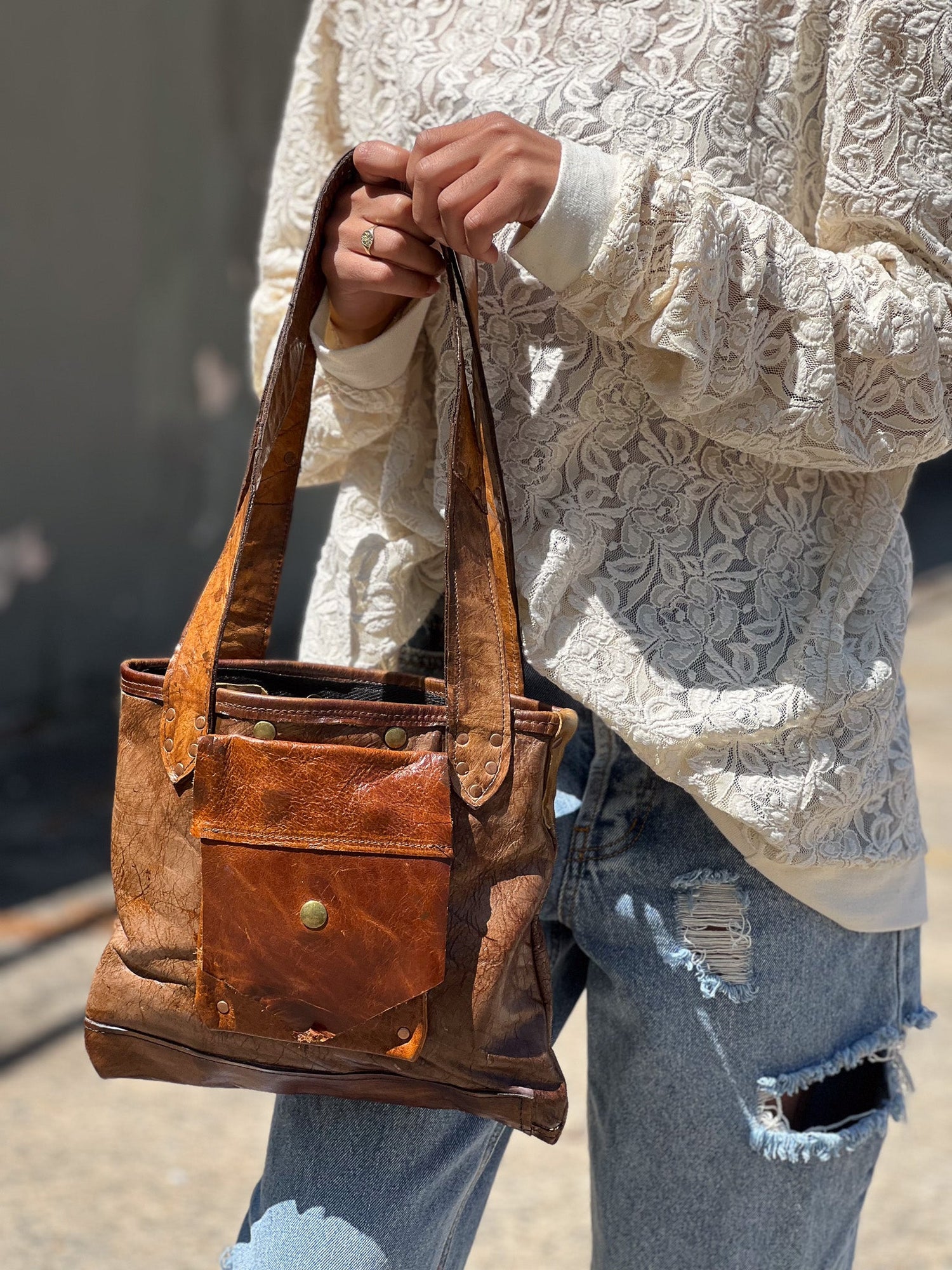 Upcycled Leather Project / Sample Sale