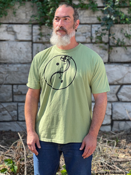 ‘Duality’ Lime Organic Cotton T-Shirt