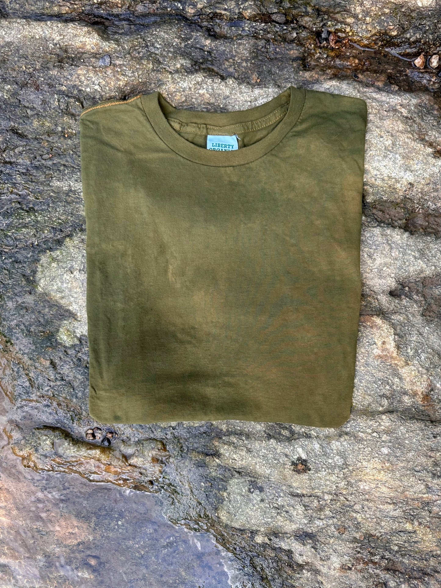 LO - Medium - Dyed Jade Green Organic Cotton T-Shirt