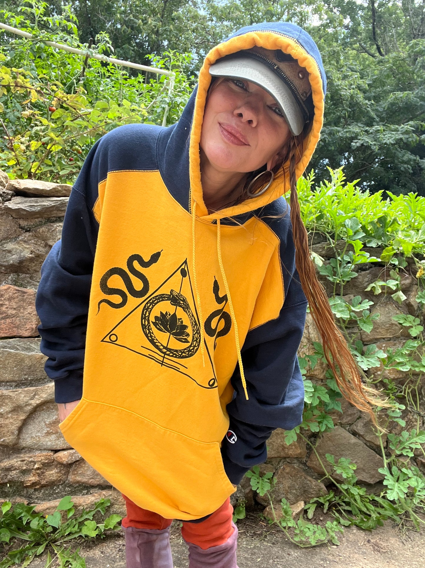 Indigo & Gold Triple XL hoodie