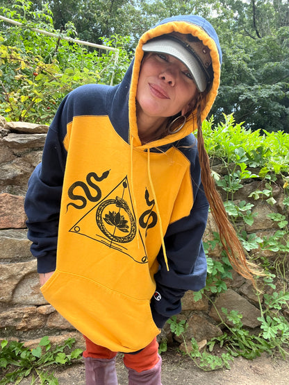 Indigo & Gold Triple XL hoodie