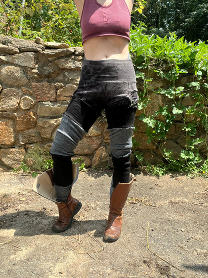 Black & Smoke Sweater leggings