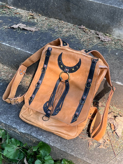 'Western Witch' Leather Multi-Pocket Backpack