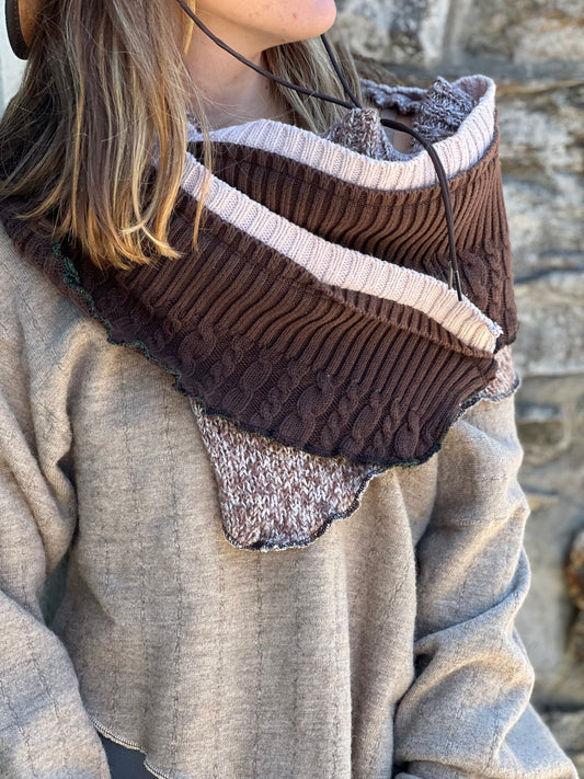 Earth Cable Knit Sweater Cowl