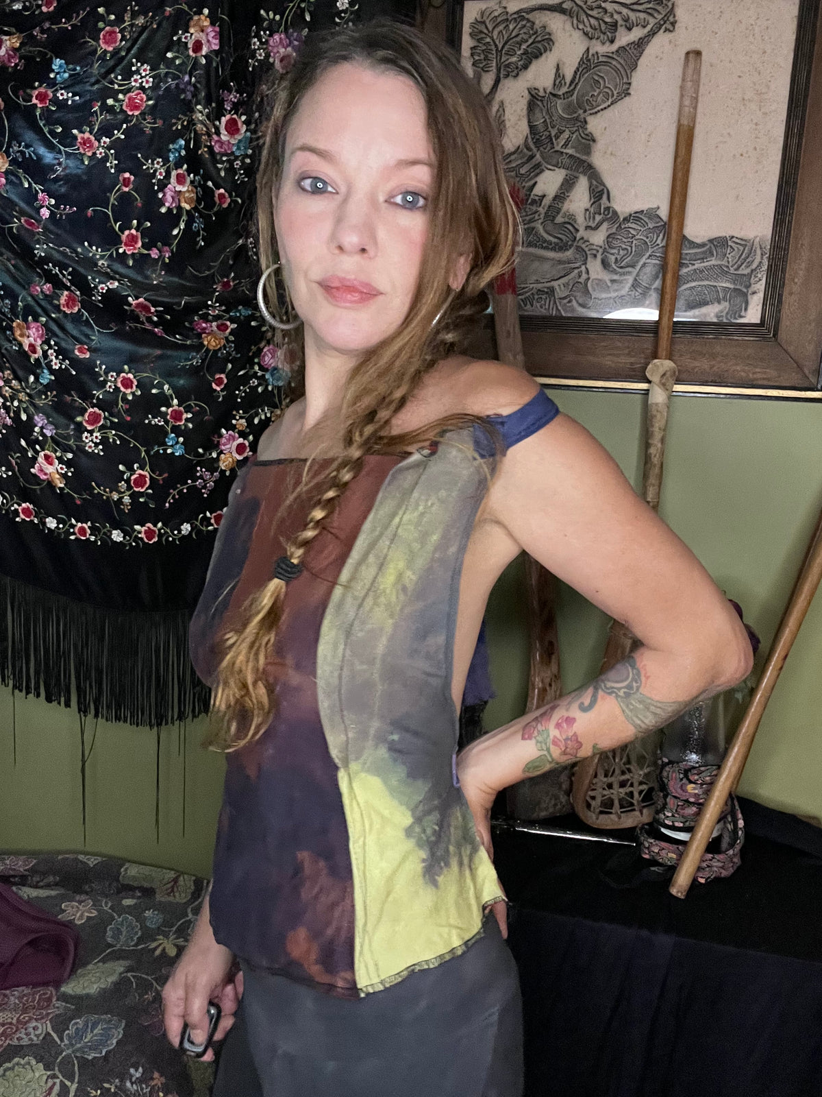 Two Tone Mixed color 100% Cotton Halter