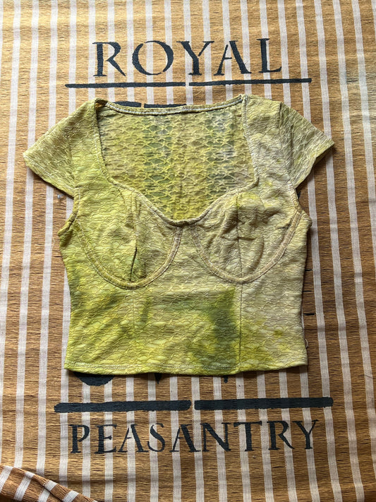 Jungle Dyed Lace Crop Top