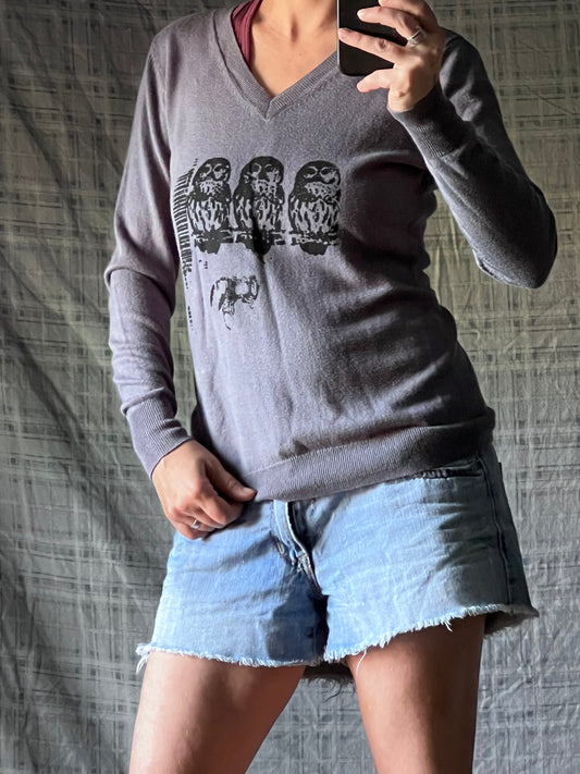 Grey / Dyed Owl sweater