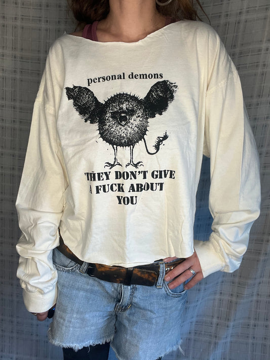 Cream "personal demons" Long sleeve