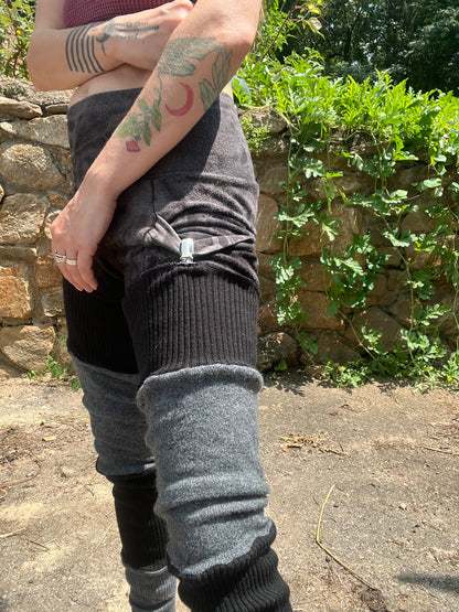 Black & Smoke Sweater leggings