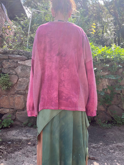 Magenta 100% Cotton 'Owl' Pullover