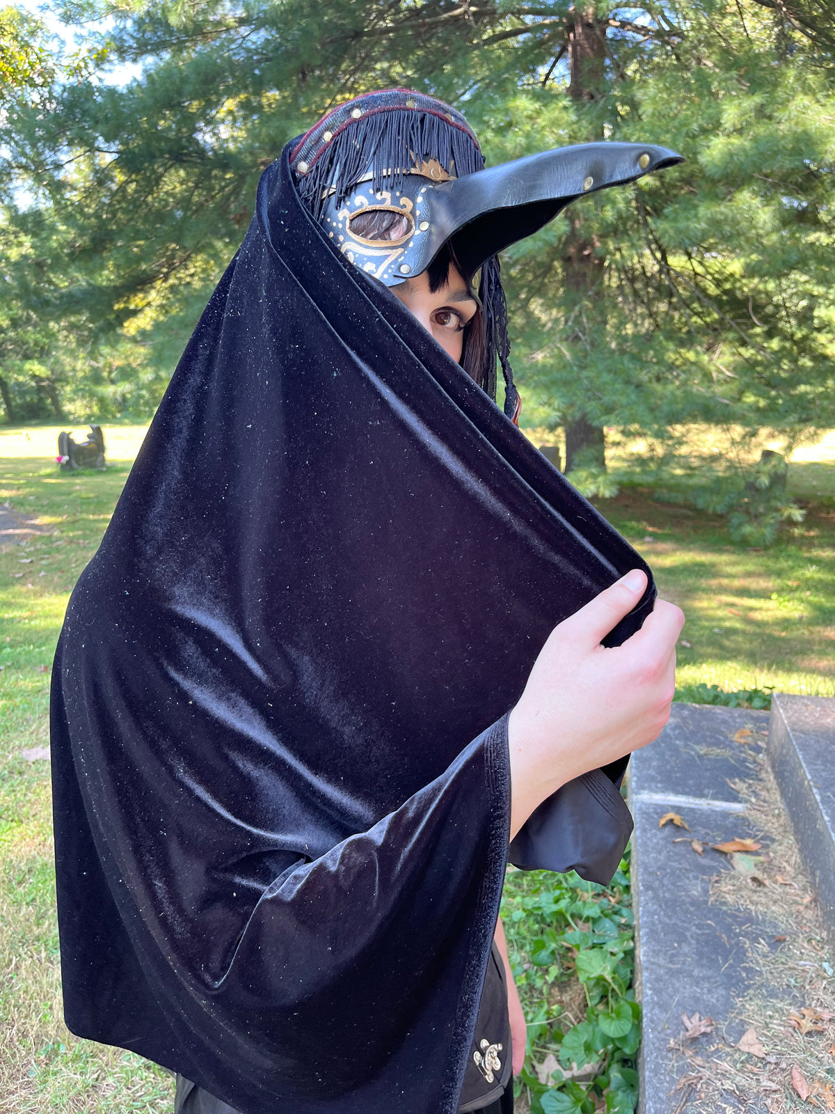 'The Raven" Plague Doctor Shroud Costume Mask