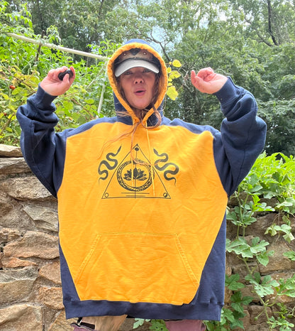 Indigo & Gold Triple XL hoodie