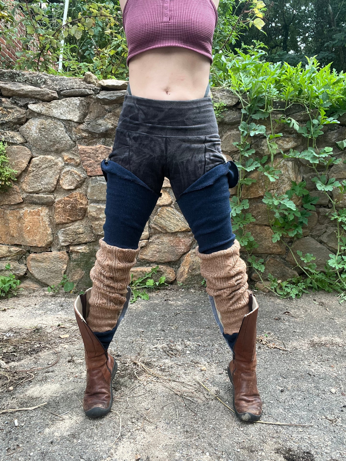 Midnight & Carmel Sweater Leggings