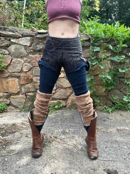 Midnight & Carmel Sweater Leggings