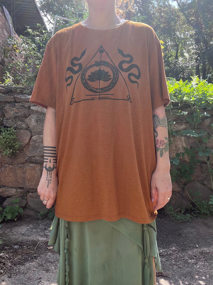 Orange Upcycled 'Transformation' Shirt