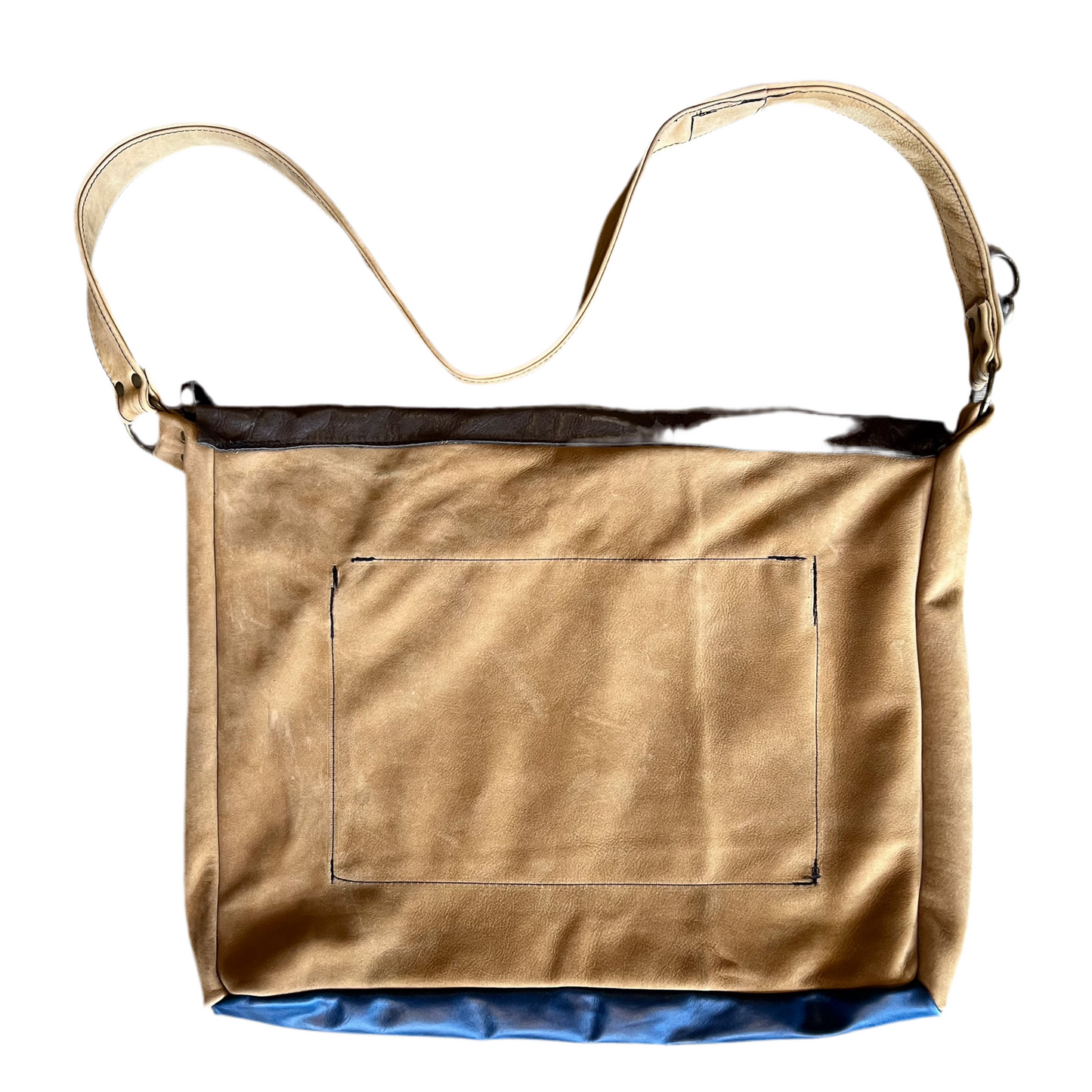 BB Ivey Cobalt & Milan Chestnut Messenger Bag