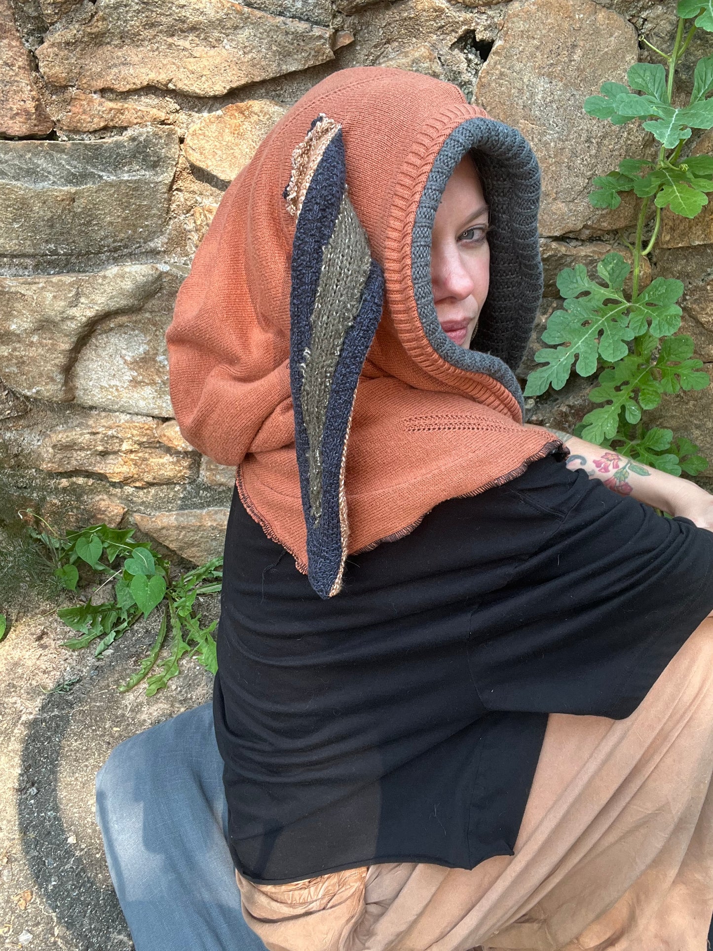 Dreamsicle Bunny Ear Hood
