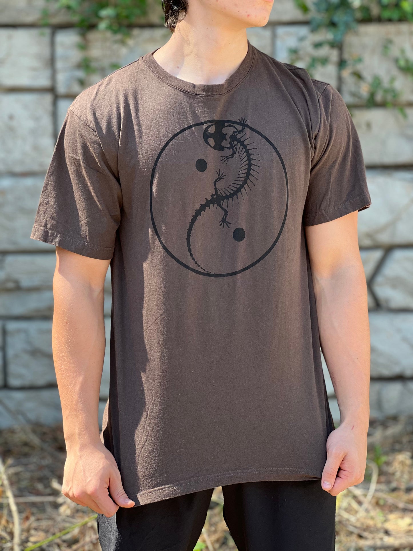 ‘Duality’ Brown Organic Cotton T-Shirt