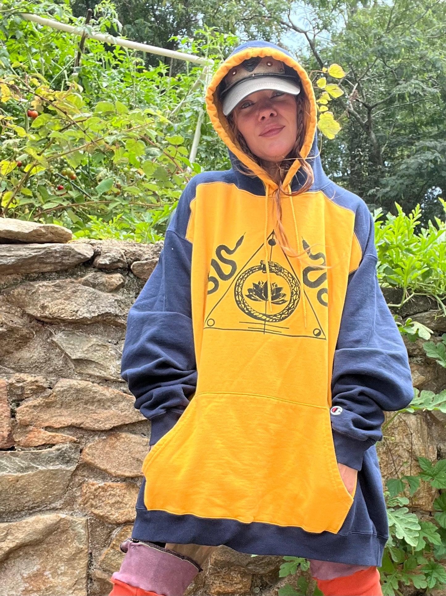 Indigo & Gold Triple XL hoodie