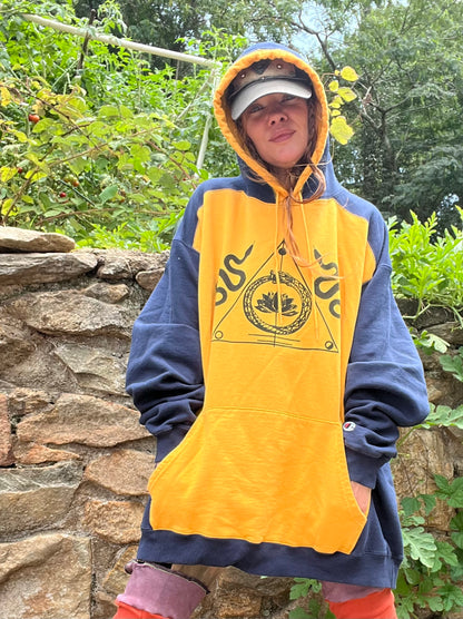 Indigo & Gold Triple XL hoodie