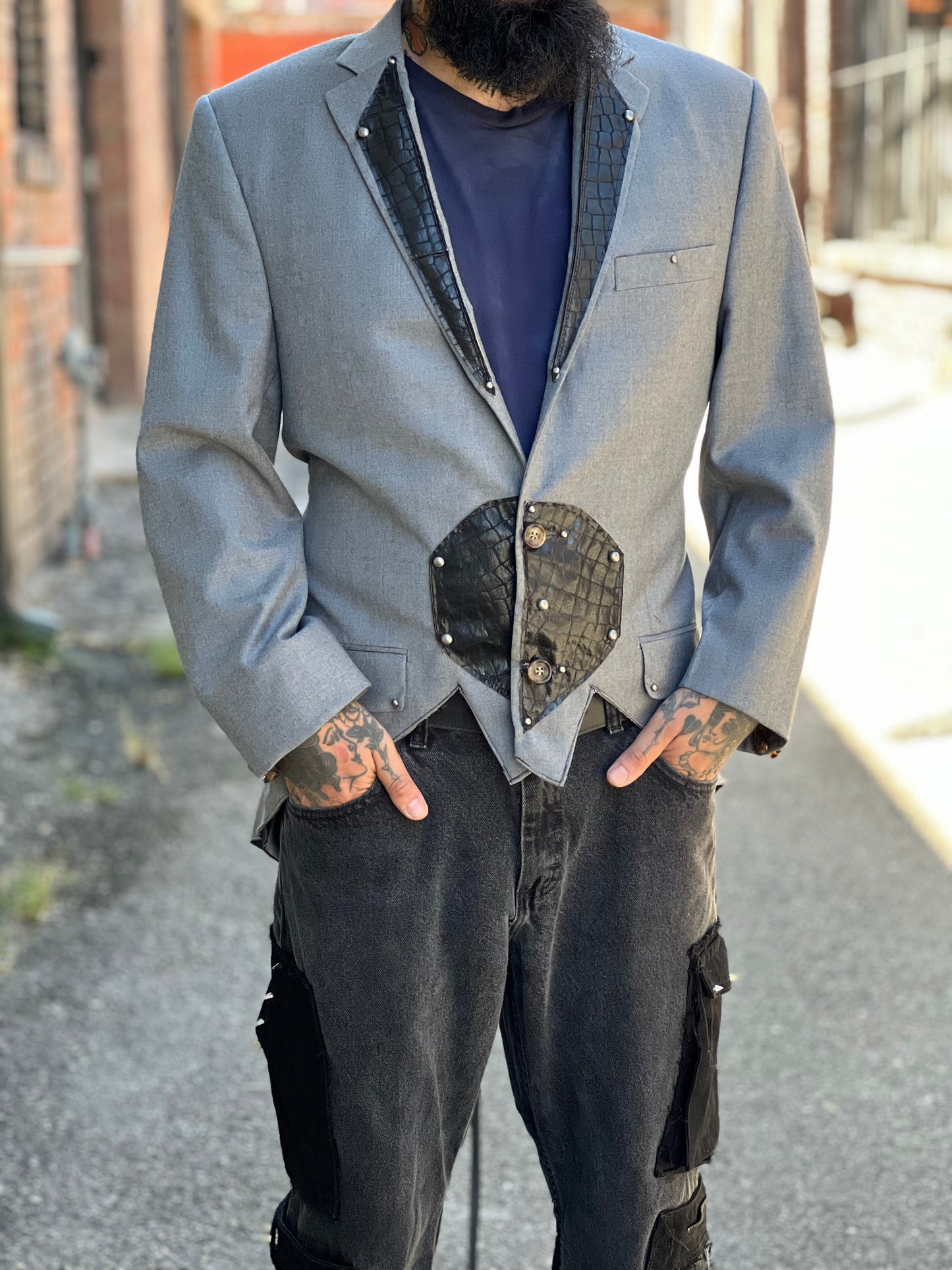 Space Cowboy Grey Blazer