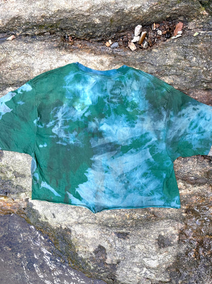 LO - Large - Dyed Seafoam Organic Cotton Crop T-Shirt