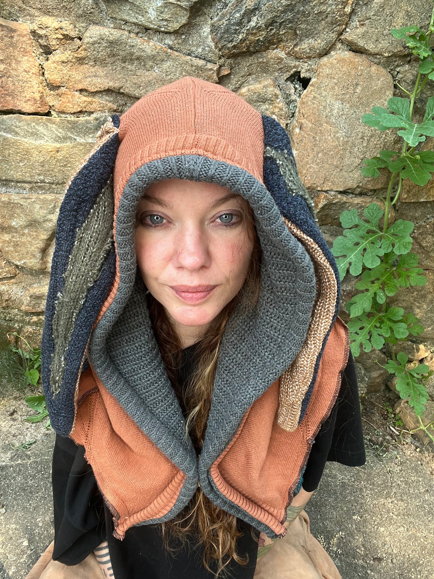 Dreamsicle Bunny Ear Hood
