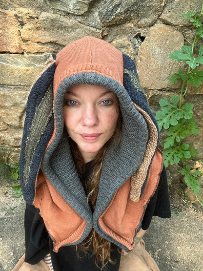 Dreamsicle Bunny Ear Hood