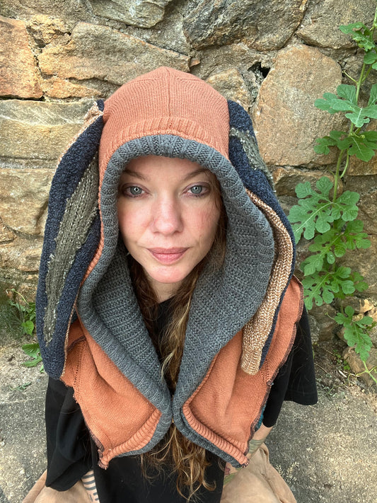 Dreamsicle Bunny Ear Hood