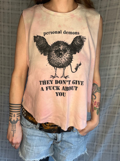 100% cotton "personal demons" Tank