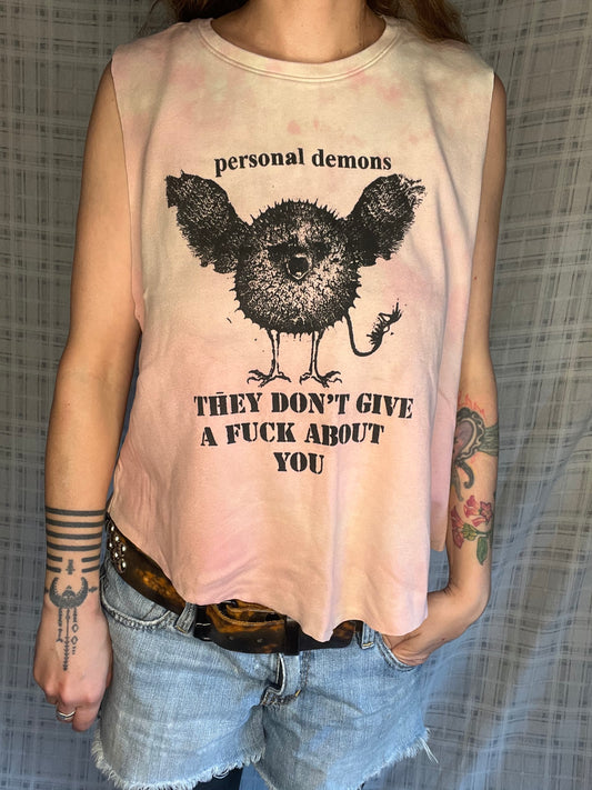 100% cotton "personal demons" Tank